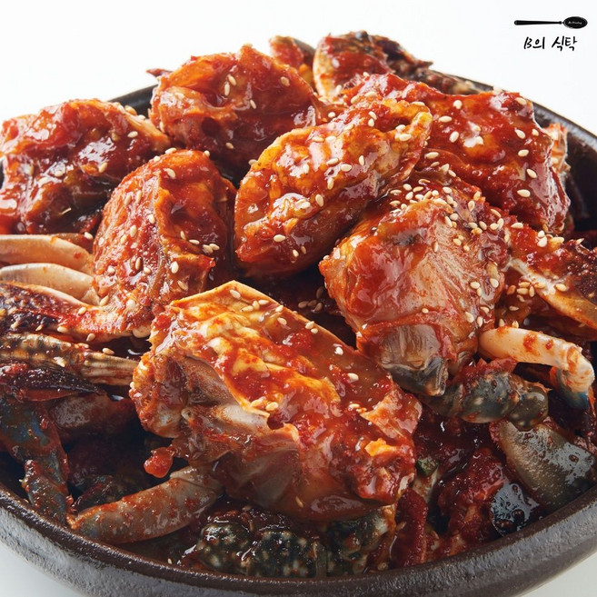 B의식탁 양념 꽃게 무침 게장 1kg, 1개입
