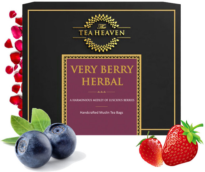 티헤븐 베리베리 허발 과일허브티 모슬린티백 30개입, 1개