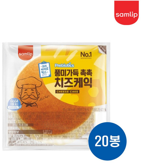 삼립 풍미촉촉 치즈케악 95G_무료배송, 95g, 20개