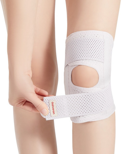 Galvaran G5 반월판 무릎보호대 관절 통증 완화 남녀 공용, white, 1개