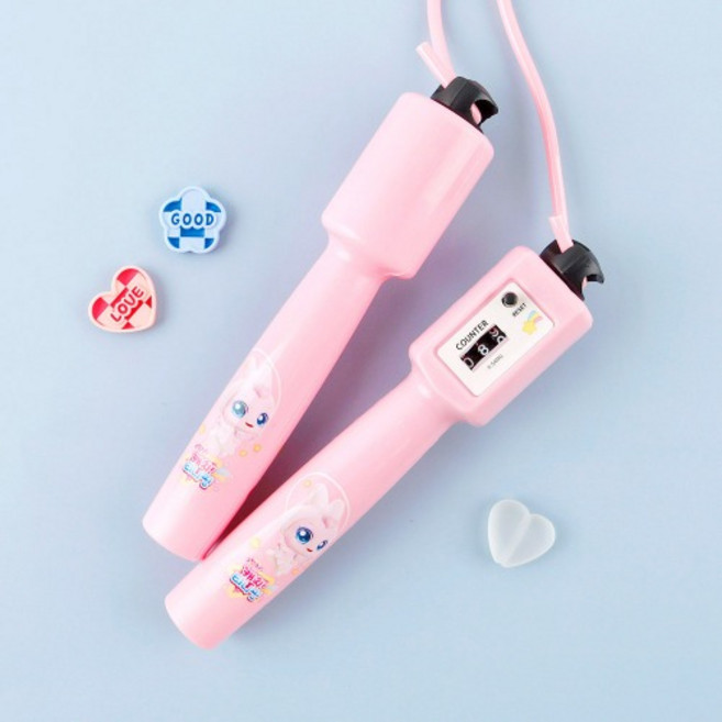 스튜디오에잇 캐치티니핑 5 카운터 줄넘기, 핑크, 1개