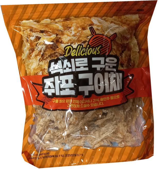 오천산업 석쇠로 구운 쥐포구이채, 1개, 400g