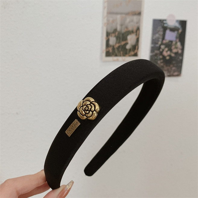 LOVEDAYS 山茶花髮箍 復古寬版頭箍 氣質髮飾
