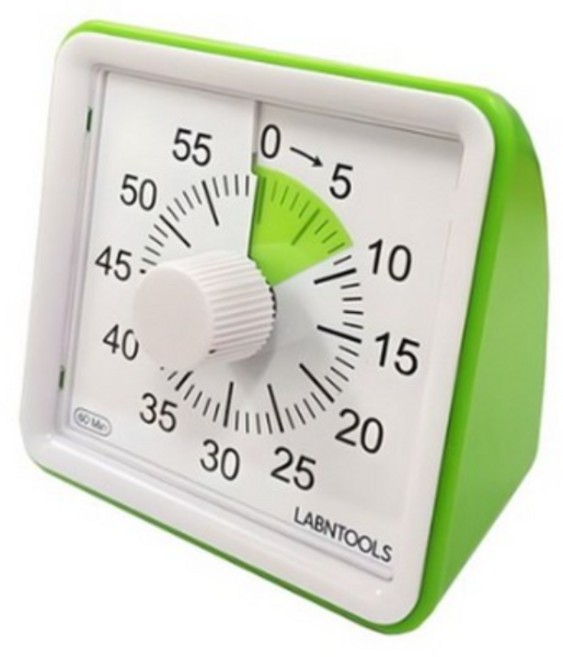 랩앤툴스 구글타이머 무음모델, 1개, 그린계열