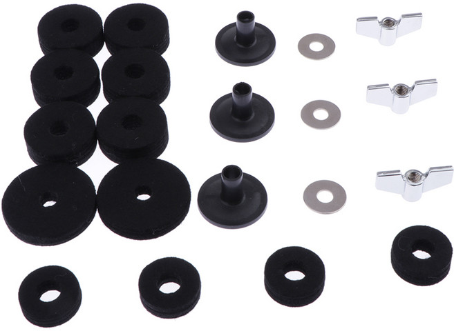 STK 드럼 교체 부품 액세서리 심벌 슬리브 와셔 윙 너트 펠트, 1개