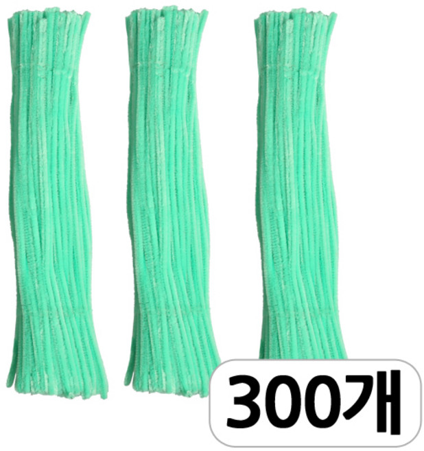 [모핸] 단색 칼라 모루, 민트, 300개