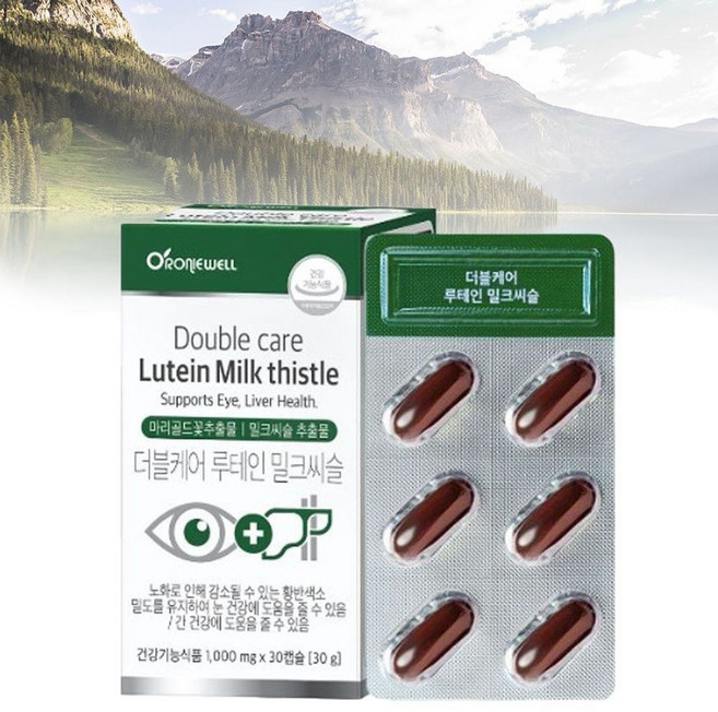 더블케어 루테인 밀크씨슬30캡슐, 30정, 30개