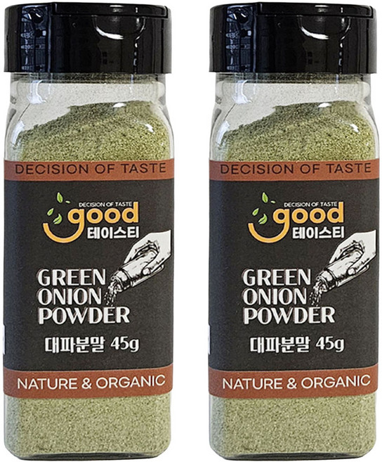 굿테이스티 국산 대파 분말 45g 가루 육수 다시 조미료 향신료 시즈닝 파우더, 2개