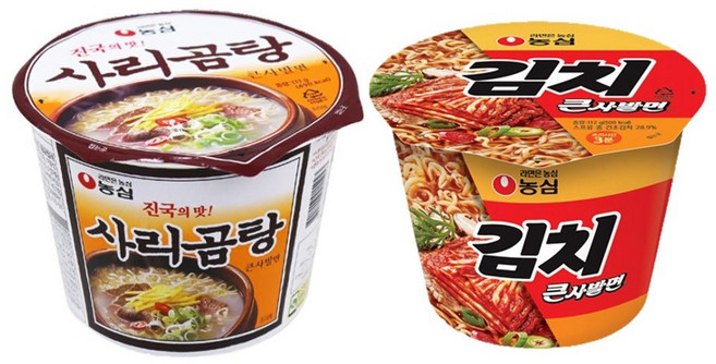 농심 사리곰탕 큰사발8개입 + 김치 큰사발8개입 / 16개입, 1개