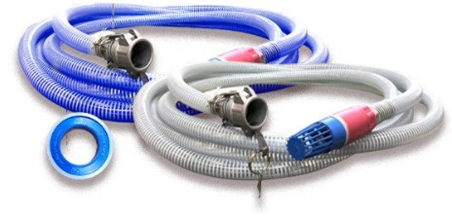 원터치카플러 호스세트 1인치 엔진양수기 고압흡입호스 25mm (3-8M), 청고압호스, 5M세트, 1개