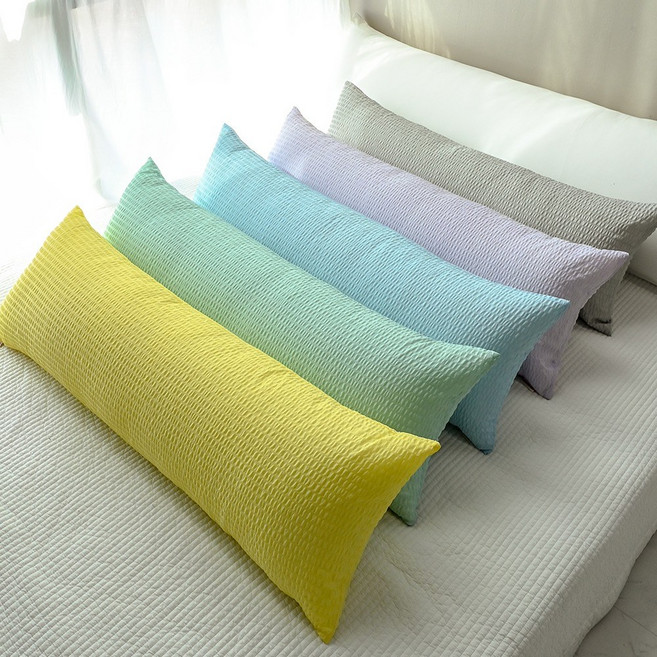 지지미 리플 시어서커 솜사탕 ver1 사각 바디필로우, 그레이