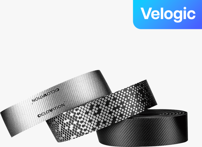 시클로베이션 어드밴스드 시텍스 샤이닝 메탈릭 자전거 핸들바 테이프, 1개, 블랙+메탈릭 실버