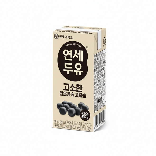 연세 검은콩 고칼슘 두유 190ml x 24팩, 24개