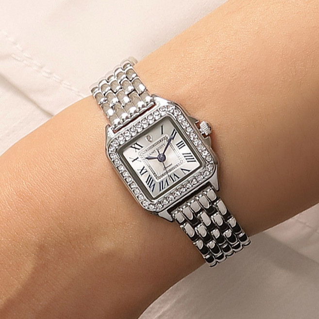 [천연다이아몬드] 블랑디아망 메탈 워치 + 감별서 + 선물포장 / ST1103