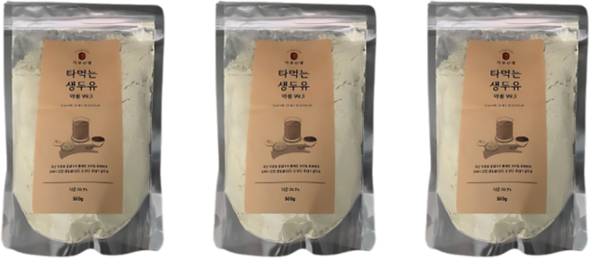 가루선생 타먹는 생두유 약콩 99.3, 3개, 500g