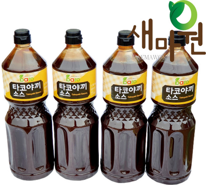 새마원 보통맛 타코야끼소스 타코야키, 1.95kg, 4개