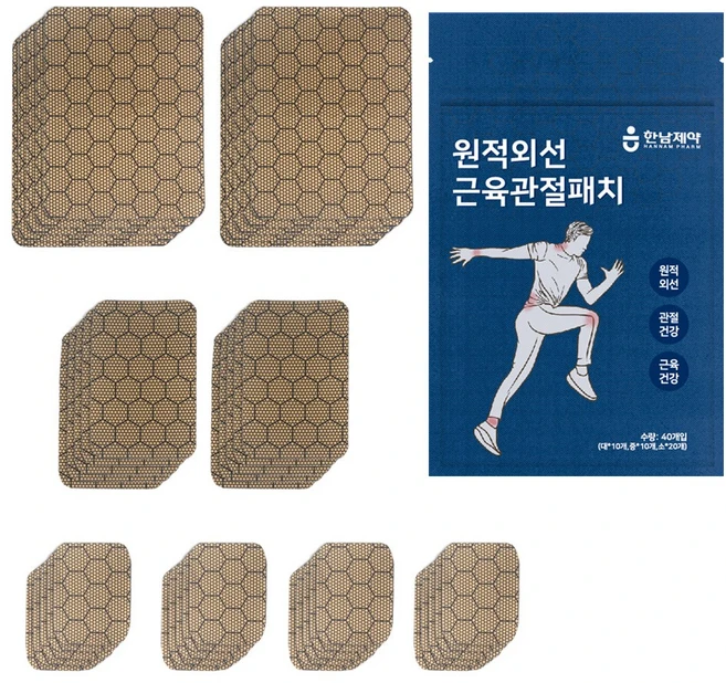 한남제약 원적외선 근육관절 패치, 1세트 - 쿠팡
