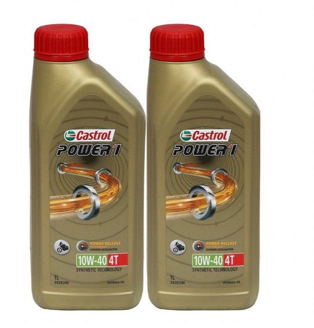 嘉實多 Power1 4T 10W-40 機車用機油 1000毫升, 1個