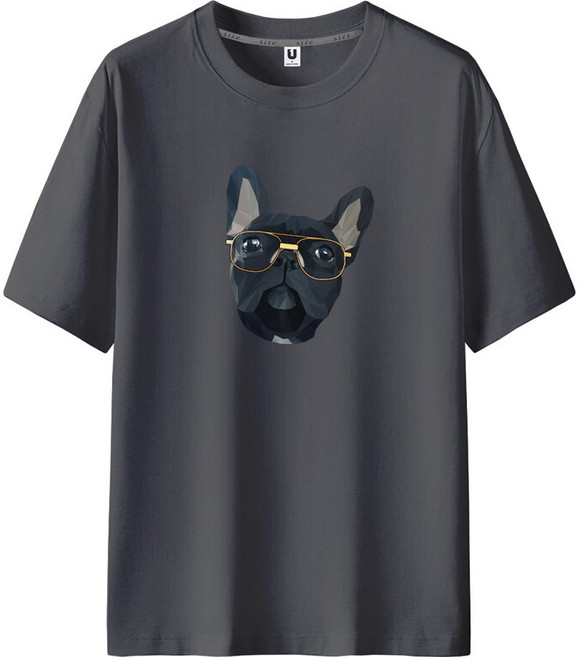 포케이컴퍼니 글라스독 20수 빅사이즈 반팔 티셔츠 T-115