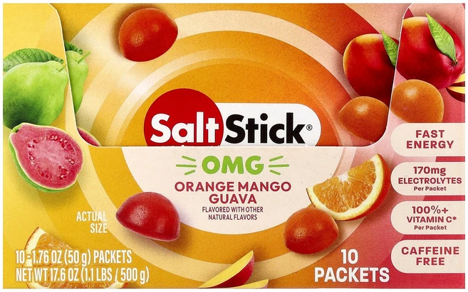 SaltStick Energy Gummies Orange Mango Guava 10 Packets 1.76 oz (50 g) Each, SaltStick, Energy Gummies, Ora, 50g, 1 - 쿠팡