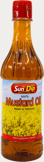 SunDip Mustard Oil Pakistan 선딥 머스타드 오일 파키스탄, 3개, 520ml