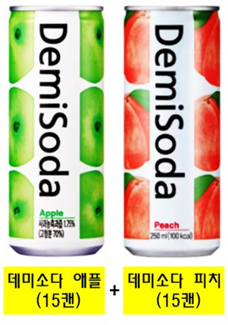 데미소다 애플 + 데미소다 피치 250ml, 29개