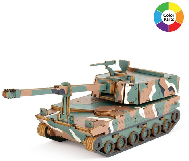 (YO) 미니 K-9 자주포 (YC001), 단품, 상세페이지 참조, 1개