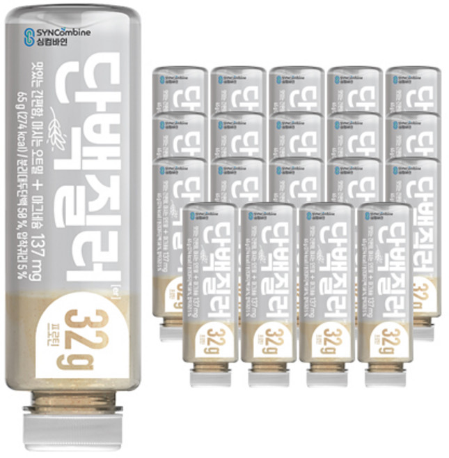 [ PET] 싱컴바인 단백질러 단백질 32g 마그네슘 137mg 아침 식사대용 선식 곡물 쉐이크, 65g, 120개