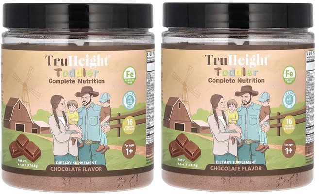 트루하이트 토들러 컴플리트 뉴트리션 만 1세 이상 초콜릿 6.1oz, 174.3g, 2팩