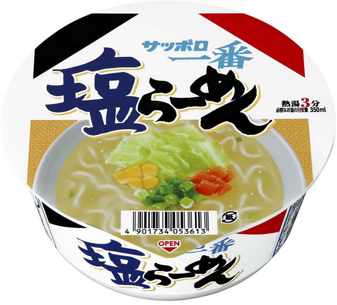 Sapporo Ichiban 小碗裝鹽味拉麵 66g, 12入