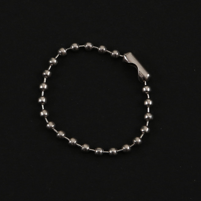 컬러비즈 펄러비즈 리필 5mm/50g 부자재 패키지 완벽구성, [선택4]08-군번줄 은색(10개)/10cm