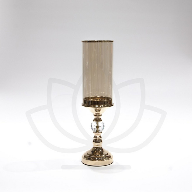 연화양초 만월 바람막이유리촛대-중형 [무인쇄], 1개