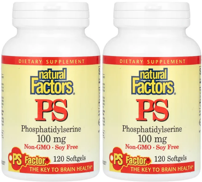 내추럴팩터스 포스파티딜세린 100mg 소프트젤 Natural Factors PS, 2개, 120정 - 쿠팡