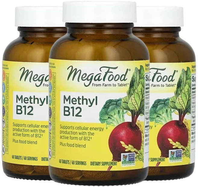 메가푸드 메틸 B12 60정 3팩, 3개 - 쿠팡