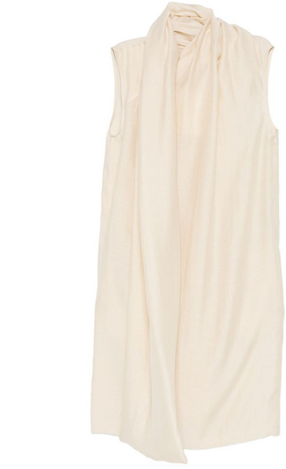 토템 스카프 디테일 드레스