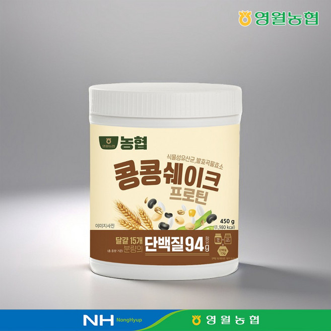 영월농협 식물성단백질 콩콩쉐이크 간편 한끼식사대용, 2개, 450g