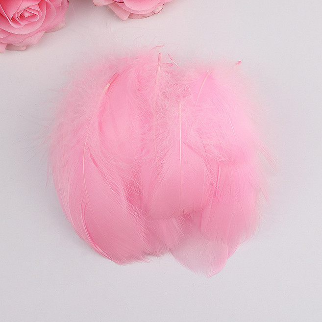 드림캐쳐 DIY 공예용 거위 깃털, 핑크