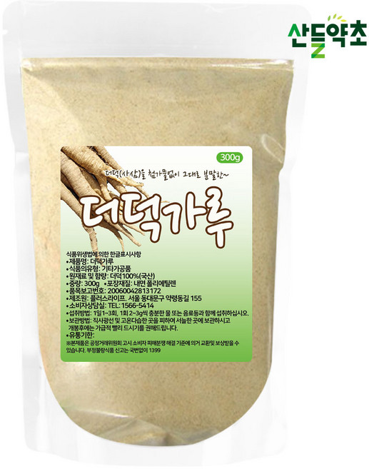 국산 더덕가루 300g 사삼 더덕분말 더덕차, 1개
