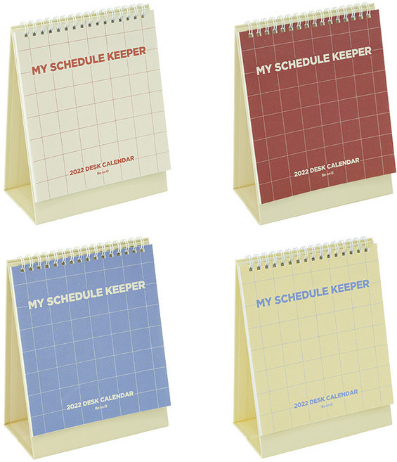 탁상용 달력 마이 스케줄 키퍼 데스크 캘린더 2022, 블루
