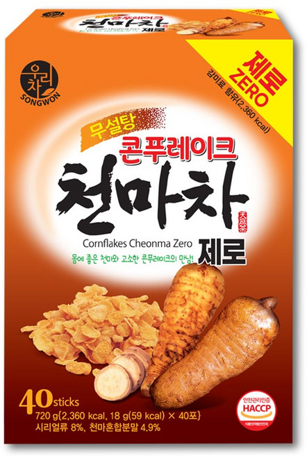 우리차 콘푸레이크 제로 천마차, 18g, 40개입, 1개