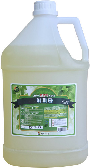 다용도 강력세정제 아피타 4리터 렌지후드 청소세제 바닥청소 묵은때 업소 찌든떄, 1개, 4L