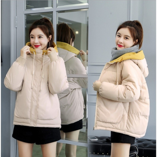 鋪棉連帽外套 加厚保暖棉衣 女生