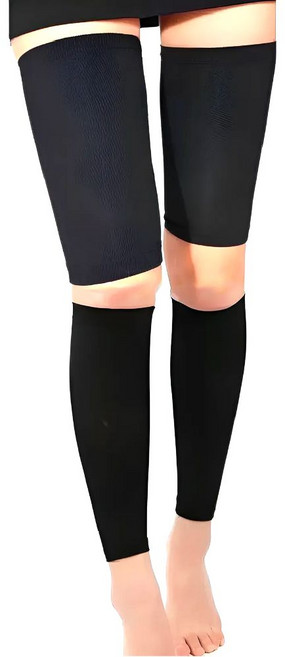 제이루쎄떼 의료용 압박 스타킹 여름용 하지정맥류 임산부 다리 부종 잘때 붓기 빼기 혈액순환 효과 밴드 종아리 허벅지 무릎형 1+1, 허벅지형, 2개