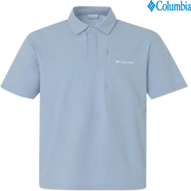 [매장출고] 컬럼비아 남성반팔티셔츠 피케셔츠 냉감기능성 시원한소재