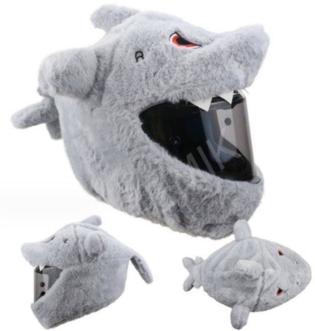 JEMIK 오토바이 헬멧 커버, C. 상어