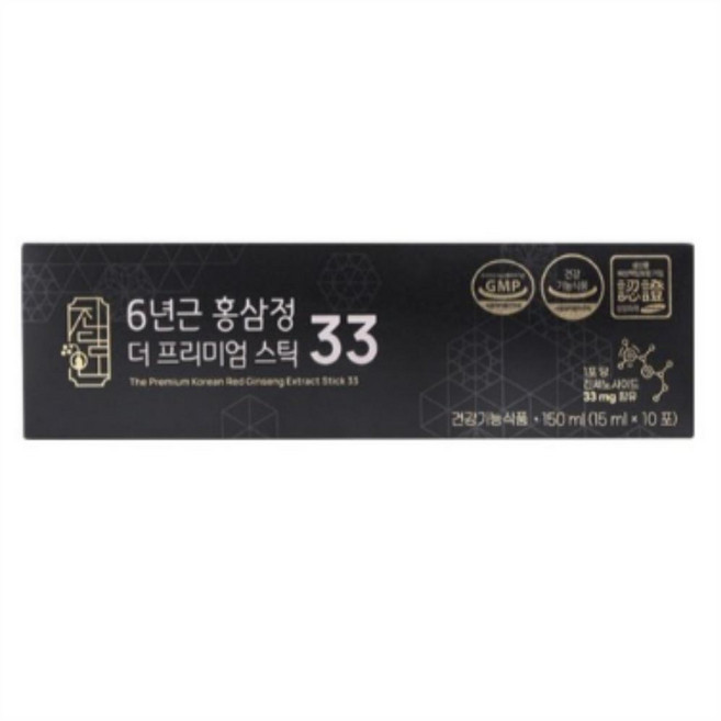 진담인 6년근 홍삼정 더 프리미엄스틱33 10p, 150ml, 2개