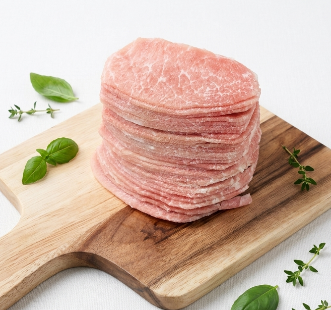 한돈 돼지등심 슬라이스(200gx5ea) 총1kg 우시산한돈 냉동, 200g, 5개, 200g