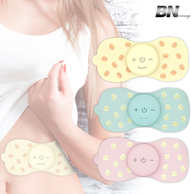 마카롱 EMS 미니 저주파 마사지기 안마기, 핑크