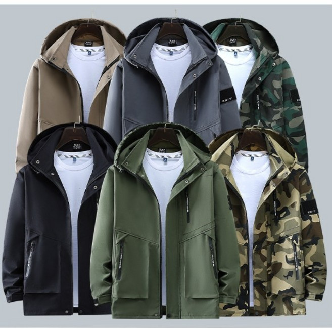 봄가을 춘추 방수 낚시복 상하의 set, 그레이