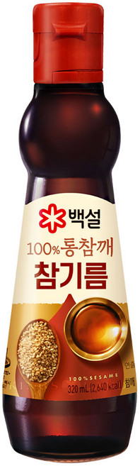 백설 100% 통참깨 참기름, 320ml, 1개